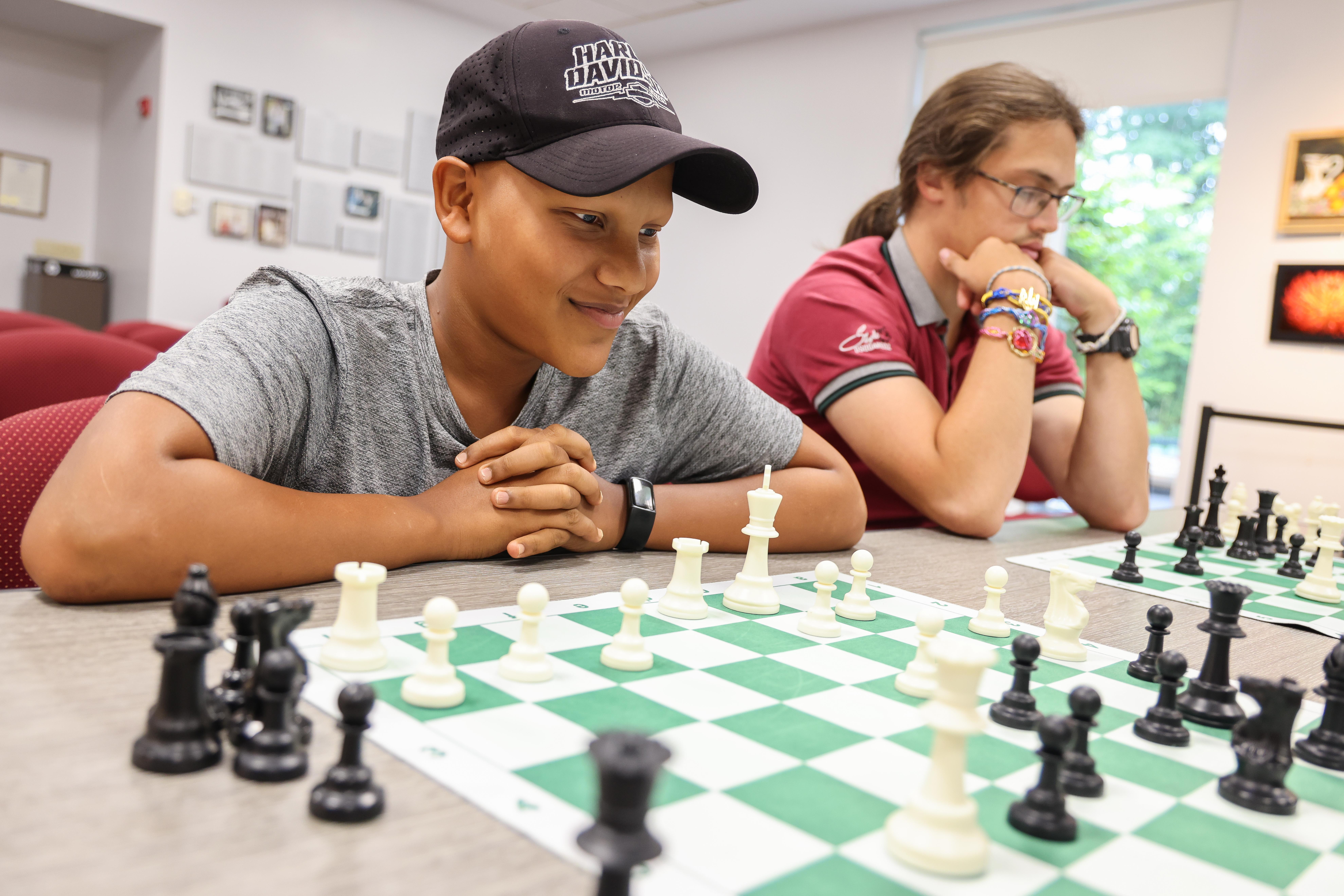 Aditya smiling during a game